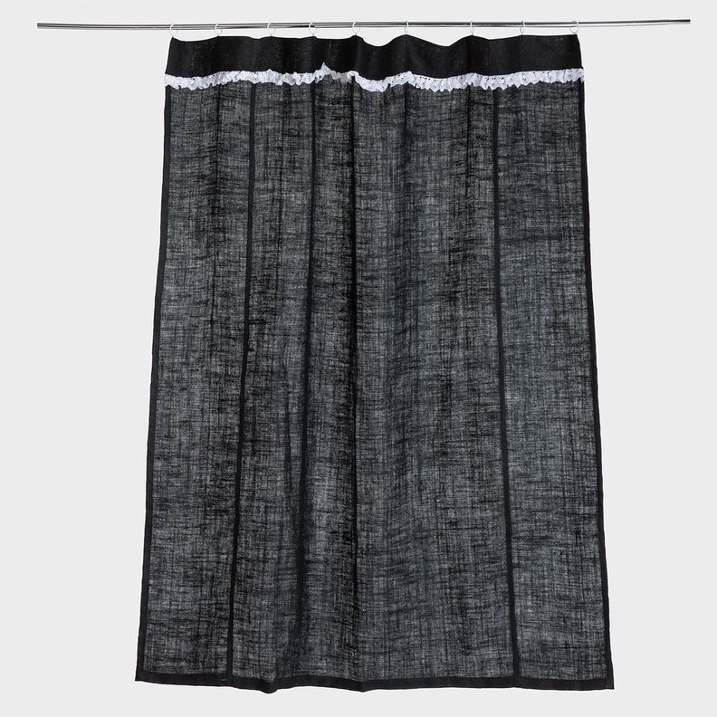 Cortina rustic jute-lino negro-0