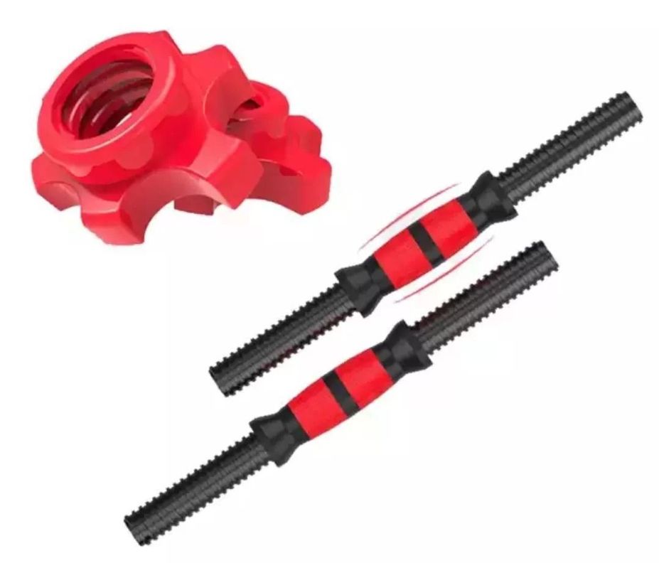 SET PAR MANCUERNAS CEMENTADA PVC + UNION + DISCOS 20 KG-4