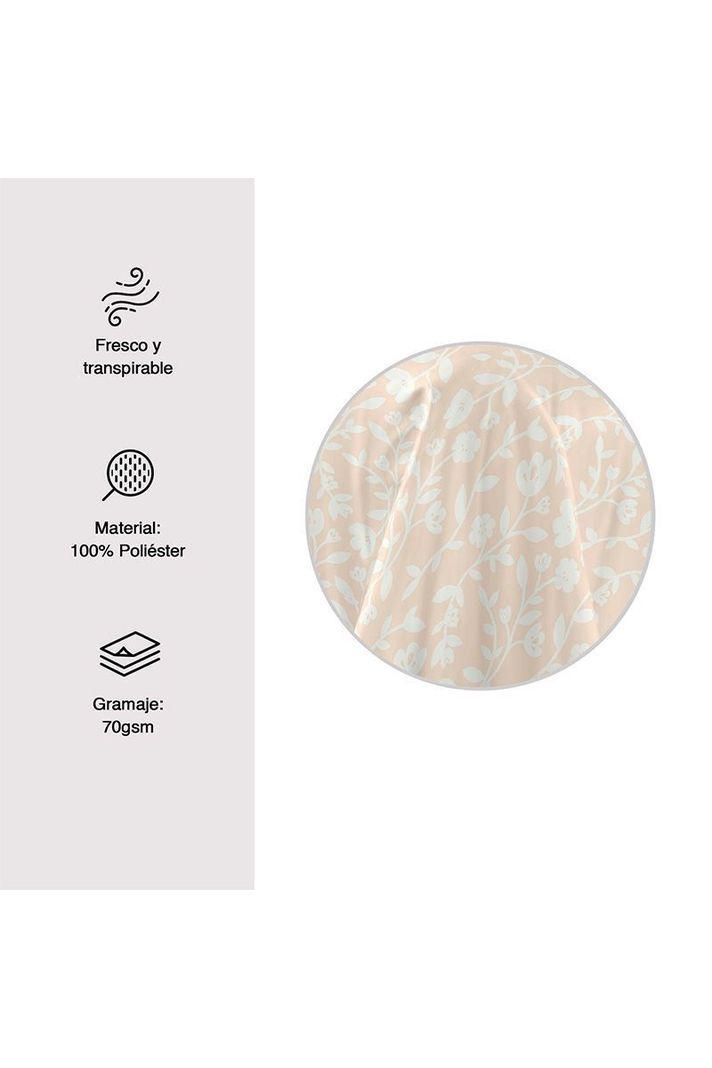Juego de Sábanas de Microfibra King Size Flores-2