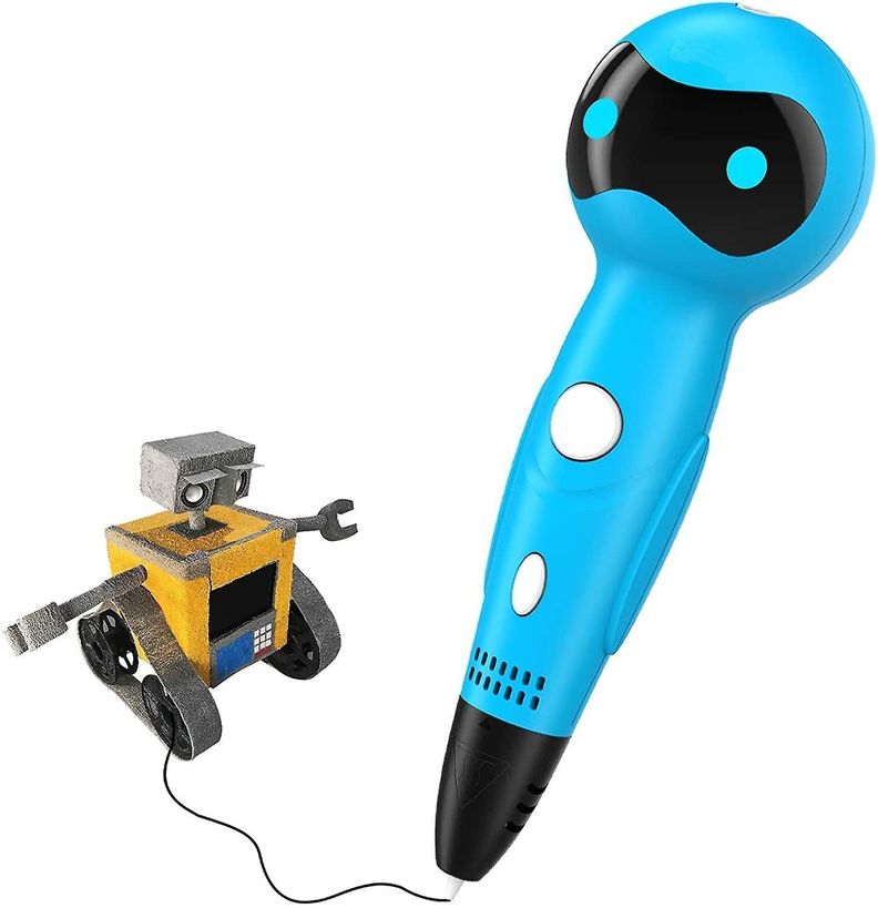 Lápiz de impresión 3D Robot SM-04 con 54 mts de Filamentos - azul-1