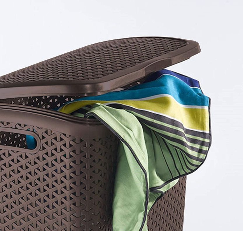 Cesto Canasto Para Ropa Bali 55 Litros Con Tapa-3