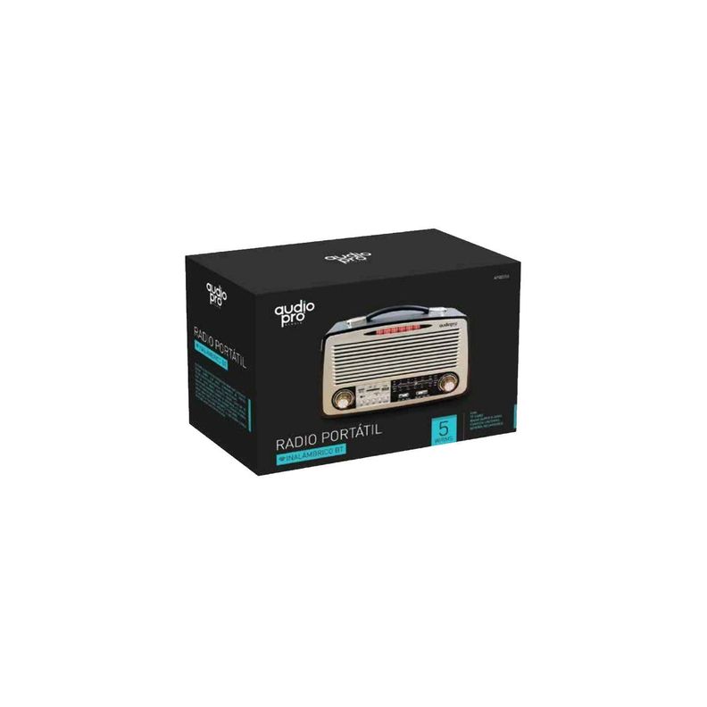 Parlante Retro Portátil Con Radio Y Bluetooth 5w - PuntoStore-1