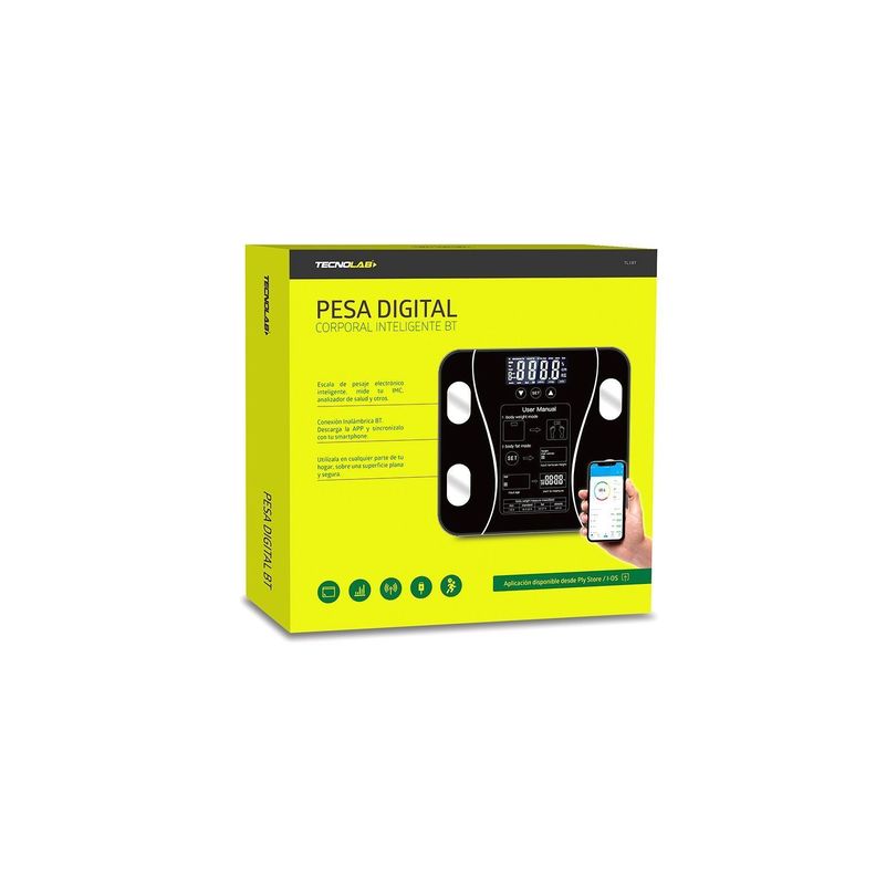 Pesa Digital Inteligente App Smartphones 180Kg Tecnolab-2