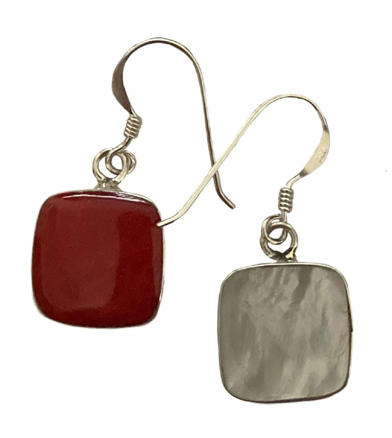 Aros de plata 925 reversibles con piedras -0