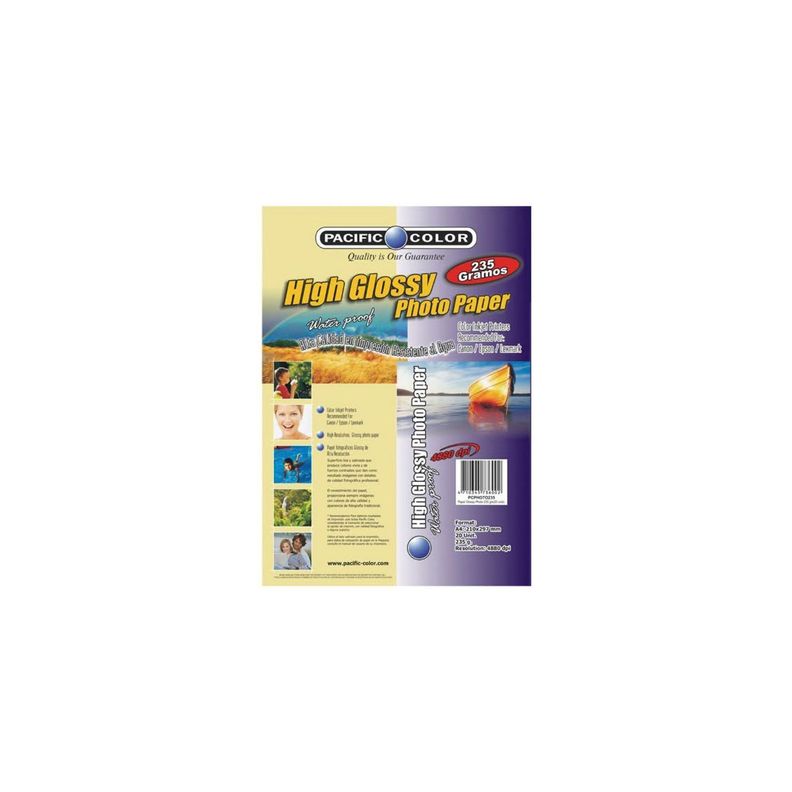 20 Hojas Papel Fotográfico Glossy 235grs - PuntoStore-0