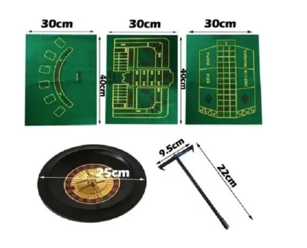 Set 5 Juegos Casino Roulette Poker black Jack craps poker-1