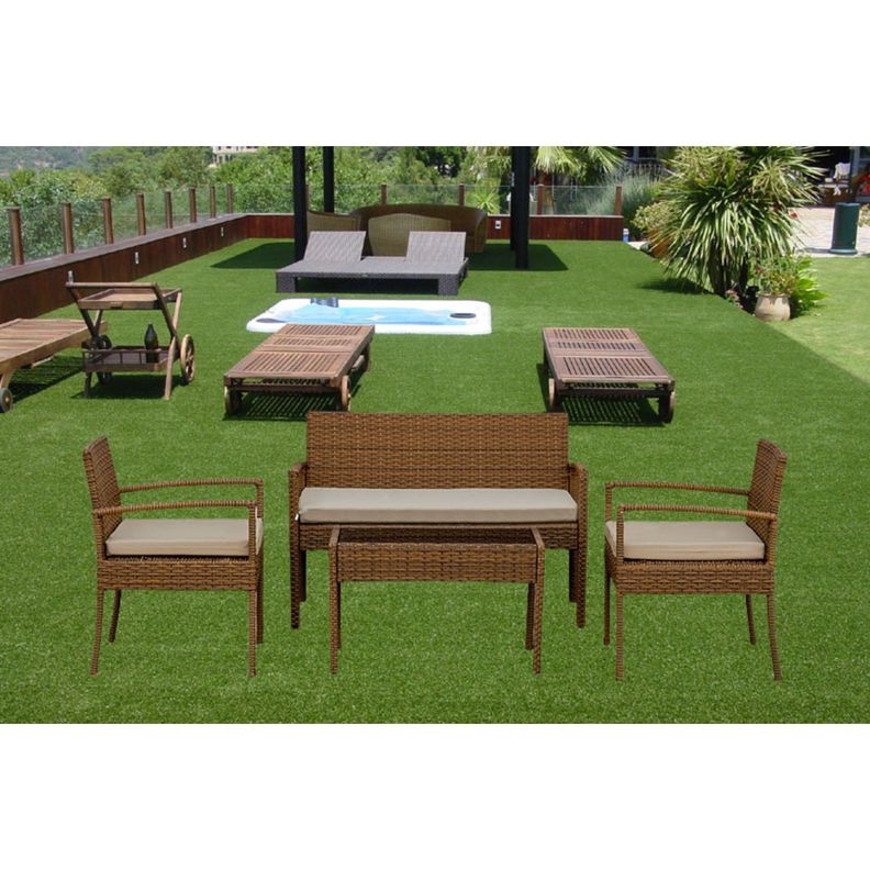 Juego de Living Terraza Doral Beige 4 Personas-3