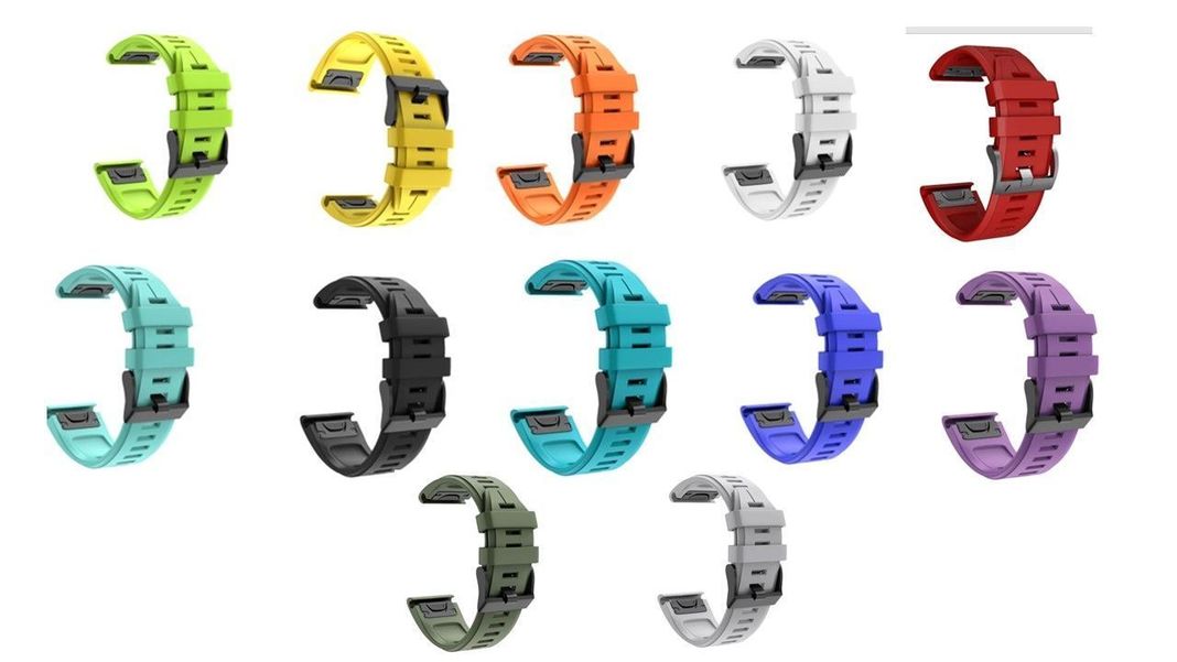 Correa Compatible Garmin Fenix 6s Pro 5s Plus 20MM Blanco-2