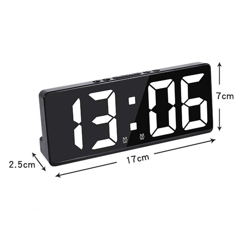 Reloj Despertador LED Multifuncional, Dormitorio-4