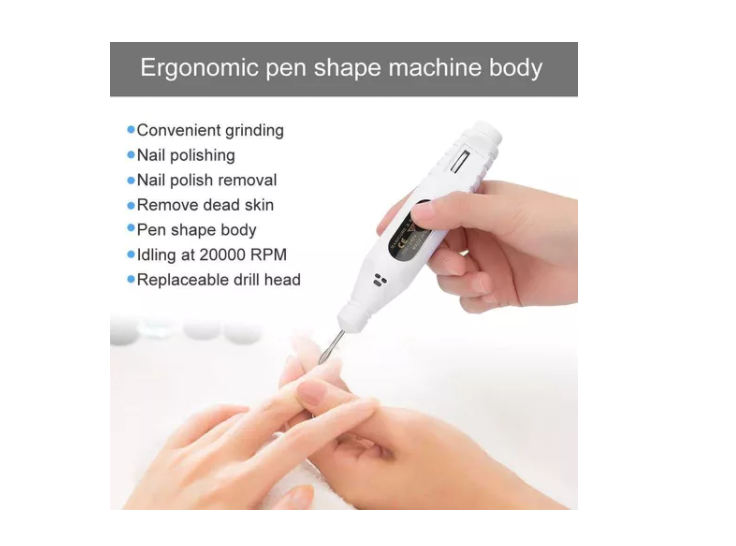 Torno Profesional Para Manicure Y Pedicure De Uñas Blanco-4