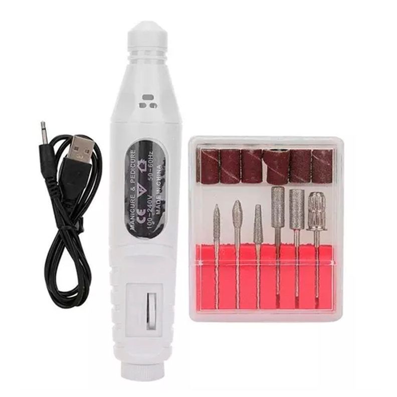 Torno Profesional Para Manicure Y Pedicure De Uñas Blanco-0