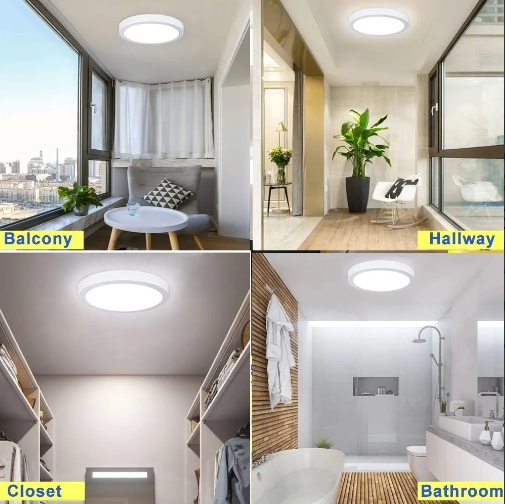 Foco Panel Plafón Led 18w Sobrepuesto Redondo Luz Frio-5