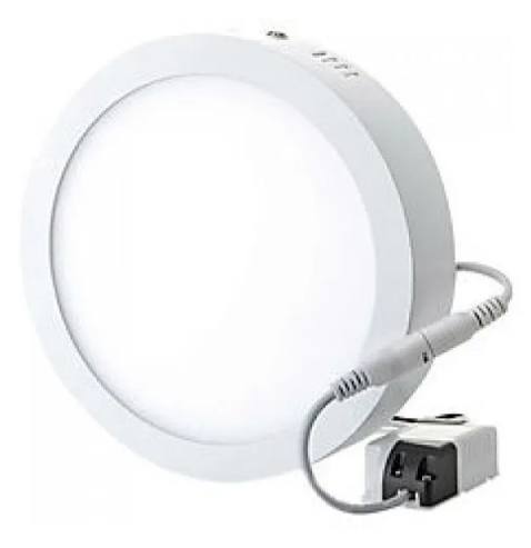 Foco Panel Plafón Led 18w Sobrepuesto Redondo Luz Frio-2