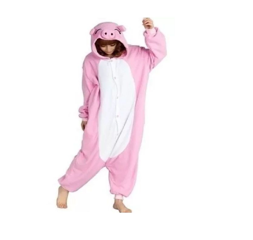 Pijama Enteros Animales Niños y Adultos Chanco Rosa-0