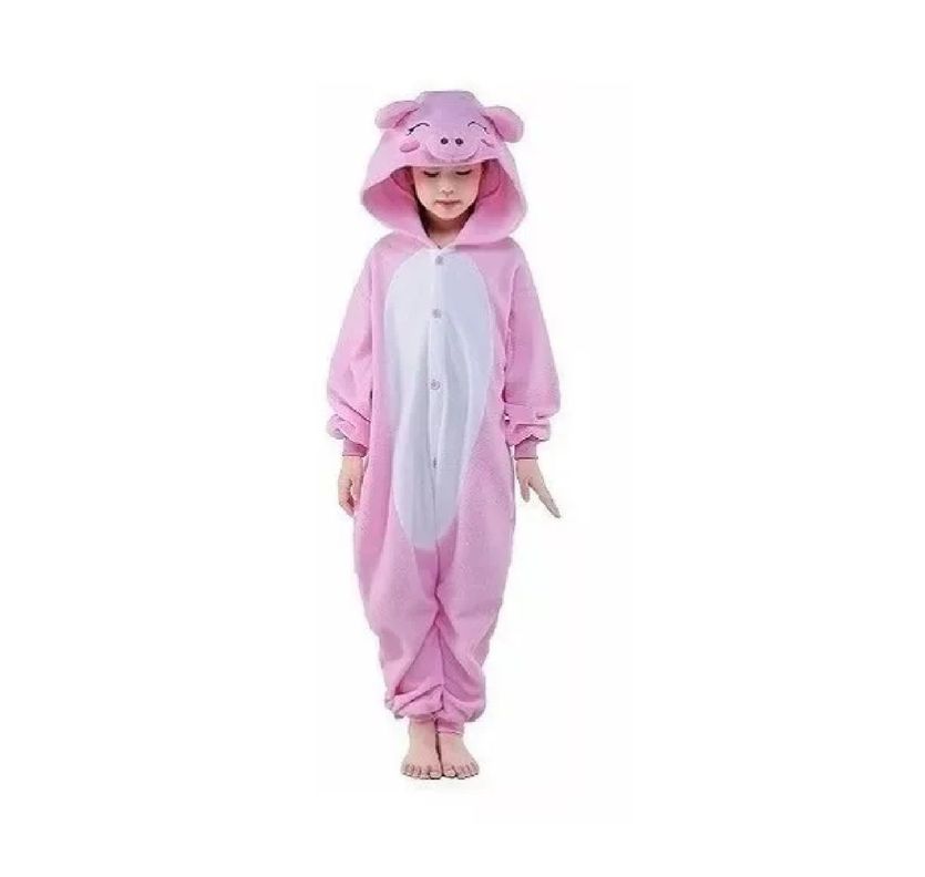 Pijama Enteros Animales Niños y Adultos Chanco Rosa-2