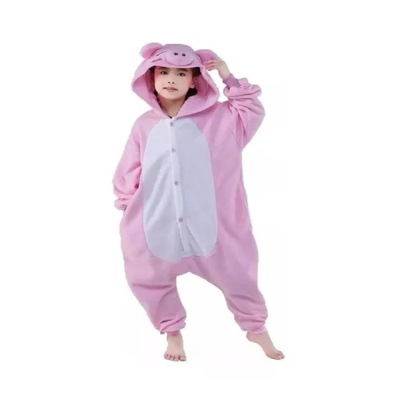 Pijama Enteros Animales Niños y Adultos Chanco Rosa-1