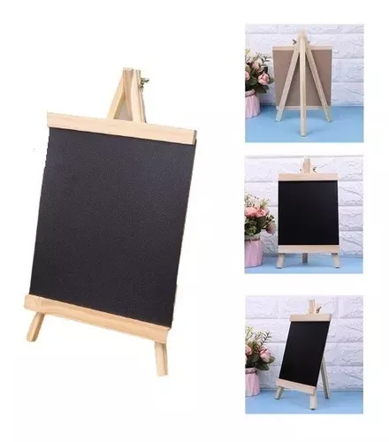 Pizarra Atril Madera Caballete Pizarras Para Niños Tiza 8985-1