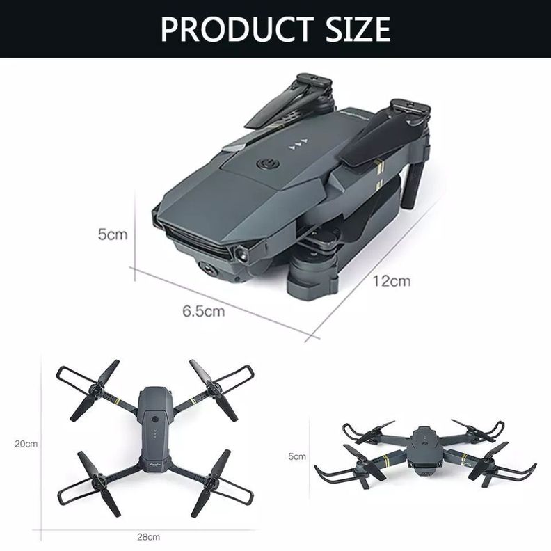 Dron Wifi Plegable Full Hd 1080p Recargable Via Usb-1