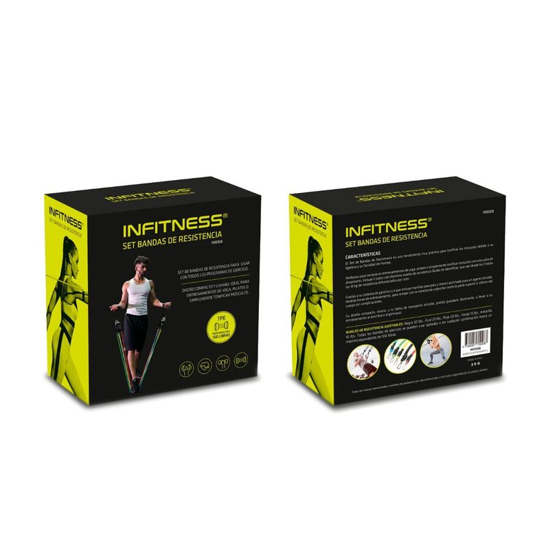 Bandas Elásticas Para Entrenamientos 5 Bandas de Latex-3