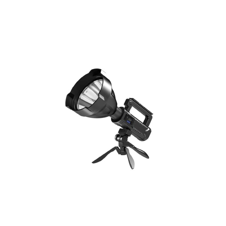 Linterna Led Recargable Zoom Con Tripode Tecnolab-0