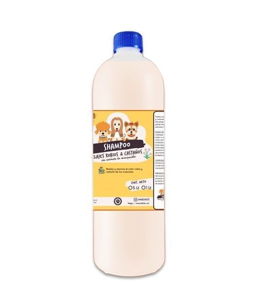 Pack Shampoo Perro Hipoalergénico + Pelaje Rubio Castaños 1LT-2