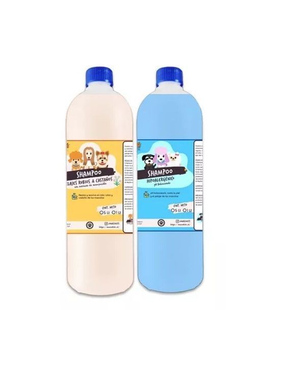 Pack Shampoo Perro Hipoalergénico + Pelaje Rubio Castaños 1LT-0