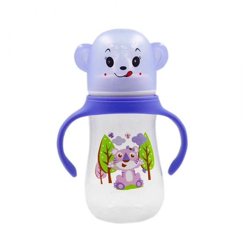 Mamadera Con Asas Para Bebes Mamaderas Bebe 240ml Morado JS300 F-201-0