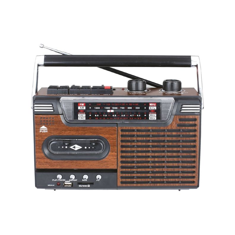 Radio Grabadora Cassette Retro Bluetooth AM FM AudioPro-0