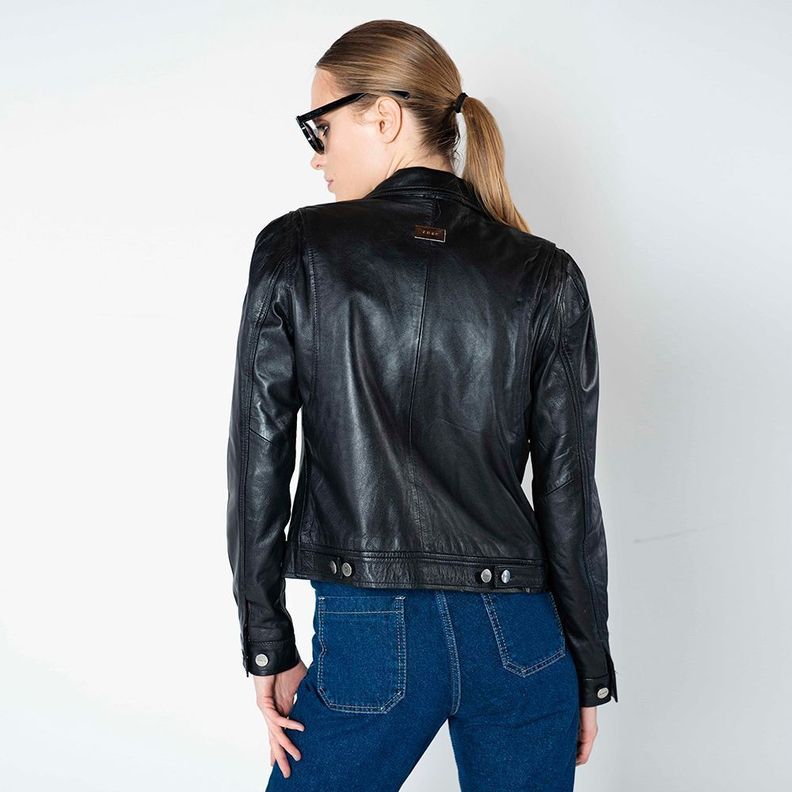 Chaqueta De Cuero Vaquera Naomi Amen -2