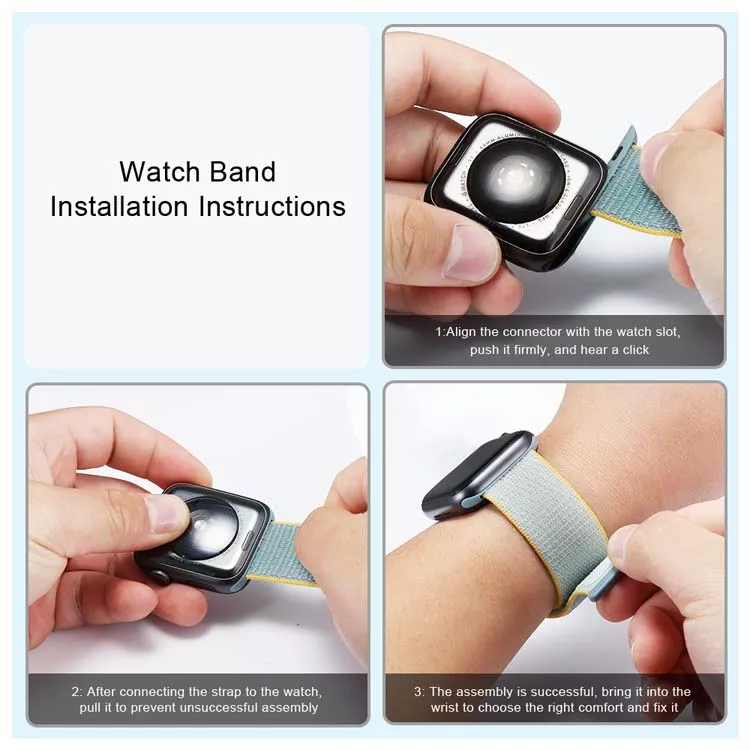 Correa Nylon Para Apple Watch 38 / 40 / 41mm / Gris Oscuro-1