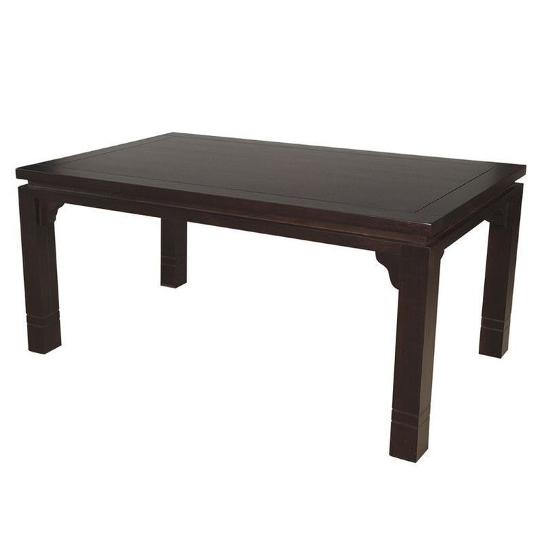 MESA DE COMEDOR LUCIANA RECTANGULAR 92 X 170 CM MADERA COLOR CHOCOLATE-1