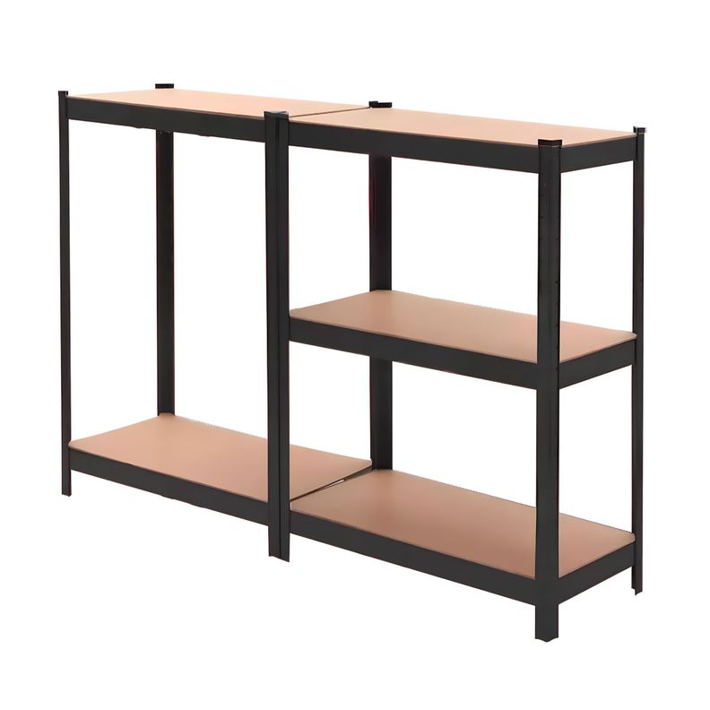 Estante Metálico Negro 180x90x40 Capacidad 500 kg x 5 Repisas-4