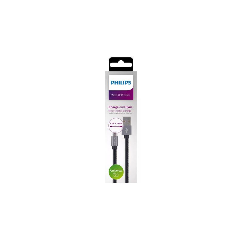 Cable Philips USB a Micro USB 1.2mt -3