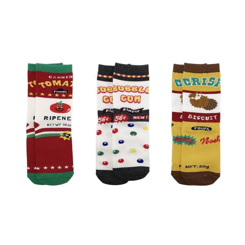 Calcetines con diseño, NW, modelo crew, pack de 3-0