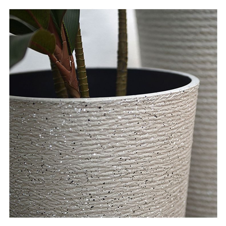 Macetero Ornamental Gris Granito XL 52 cms-2