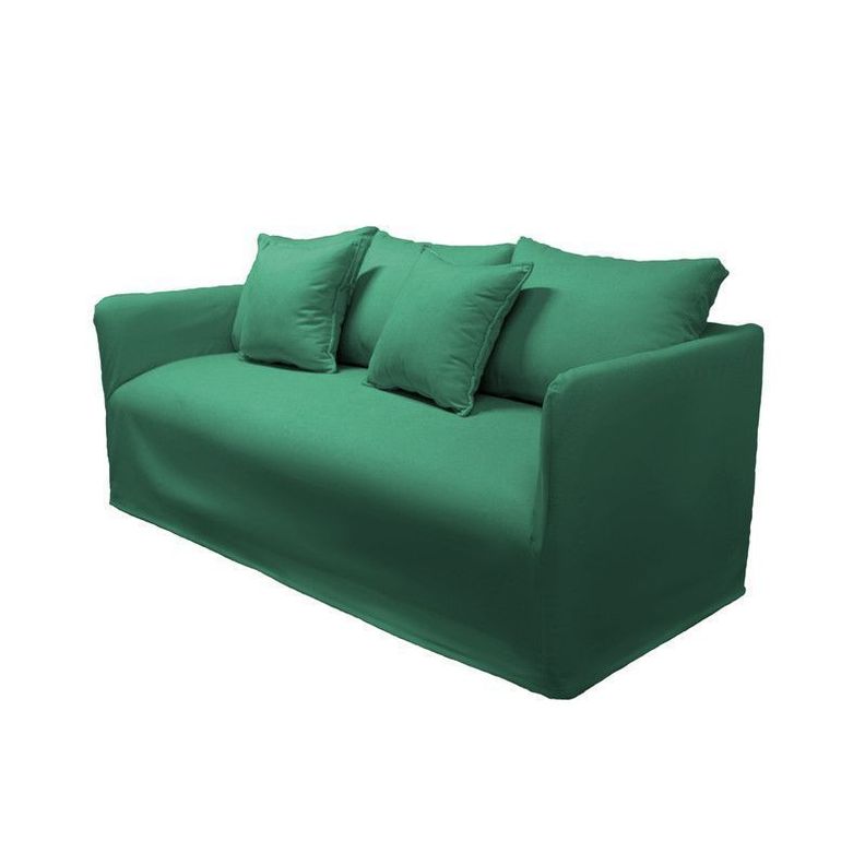 Sofá Dua 2 Fundas Intercambiable Turquesa Y Verde-4