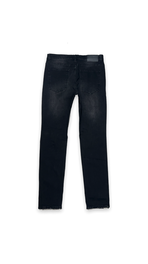 Jeans Hombre Slim Negro Focalizado Suave Destroyer-7