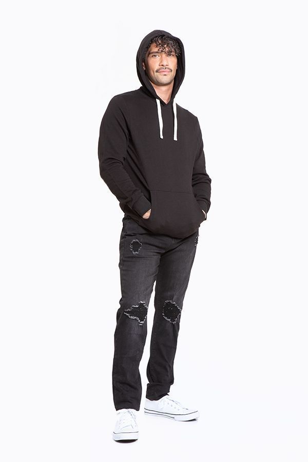 Jeans Hombre Slim Negro Focalizado Suave Destroyer-2