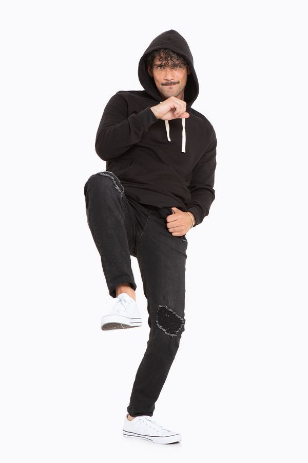 Jeans Hombre Slim Negro Focalizado Suave Destroyer-3
