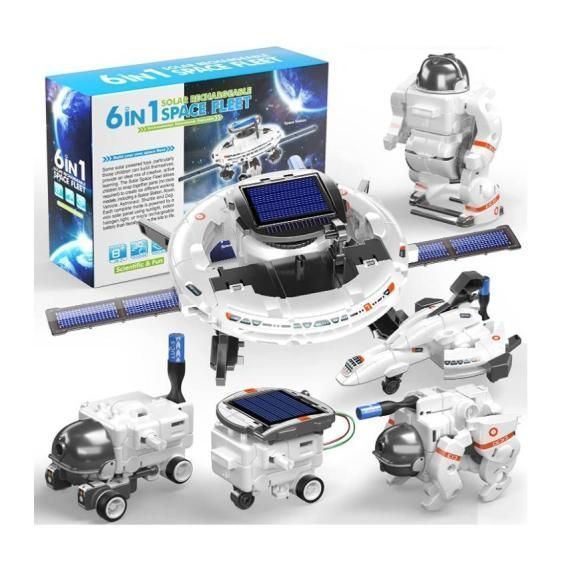 JUGUETE SOLAR - FLOTA ESPACIAL - 6 EN 1-0