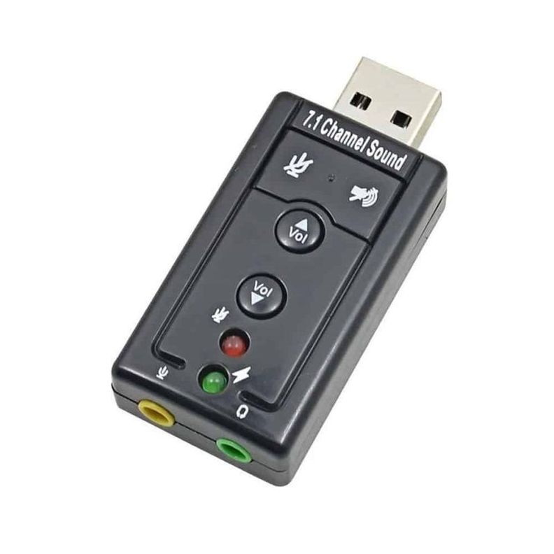 Tarjeta Adaptador De Audio USB Estéreo 7.1 Para Pc, Notebook, UT-USND33-0