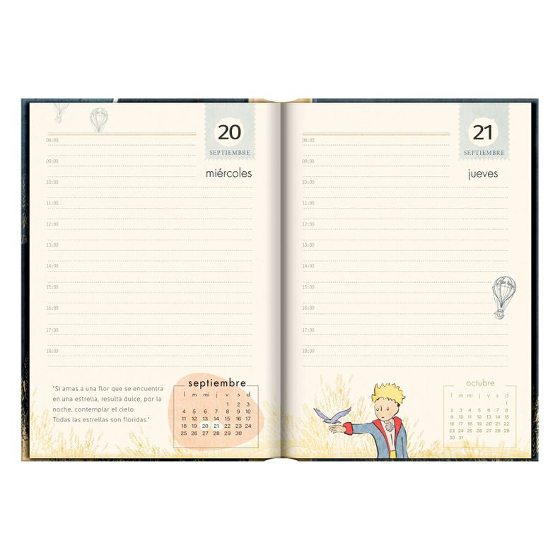 Agenda Le Petit Prince Me recuerda a ti Dia x Pagina 2023-2