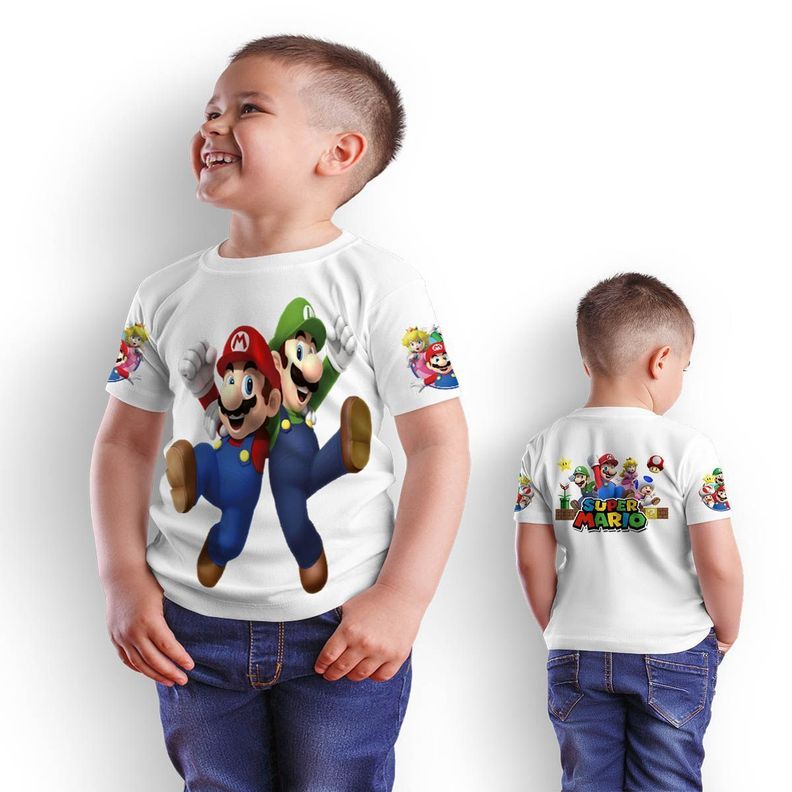 Polera Juvenil Super Mario Bros D11-1