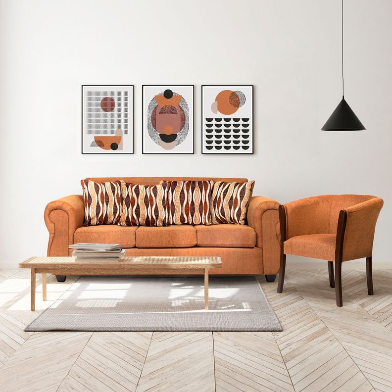 Living 3-1-1 Tela Monaco Café-7