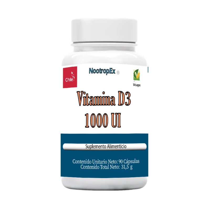 Vitamina D3 1000 UI 90 Cápsulas -0