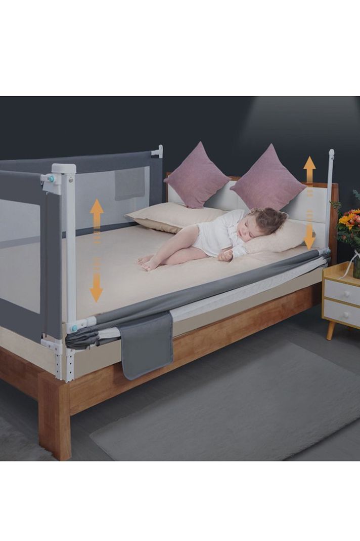 Baranda para cama seguridad lateral Blanca bebes-5