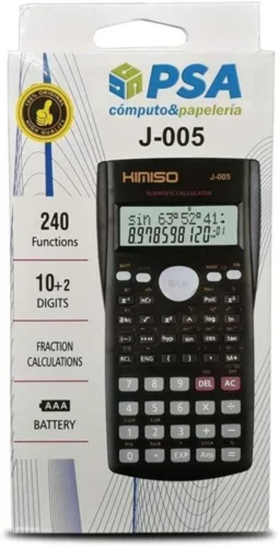 Calculadora Científica De 240 Funciones Visualización-1