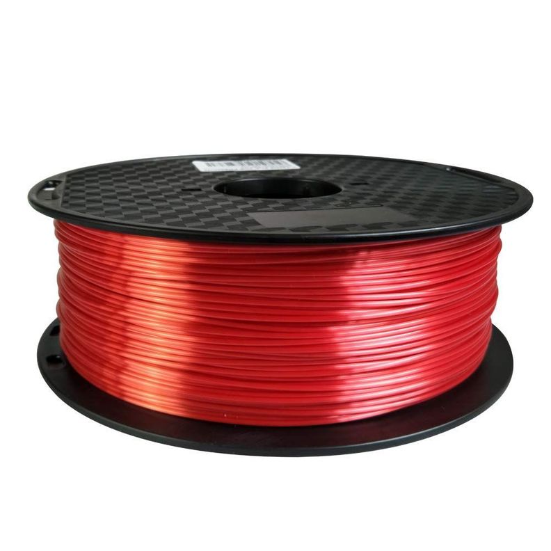 Rollo Filamento Impresora 3D 1 Kilo PLA 335mt 1,75 mm - rojo-1