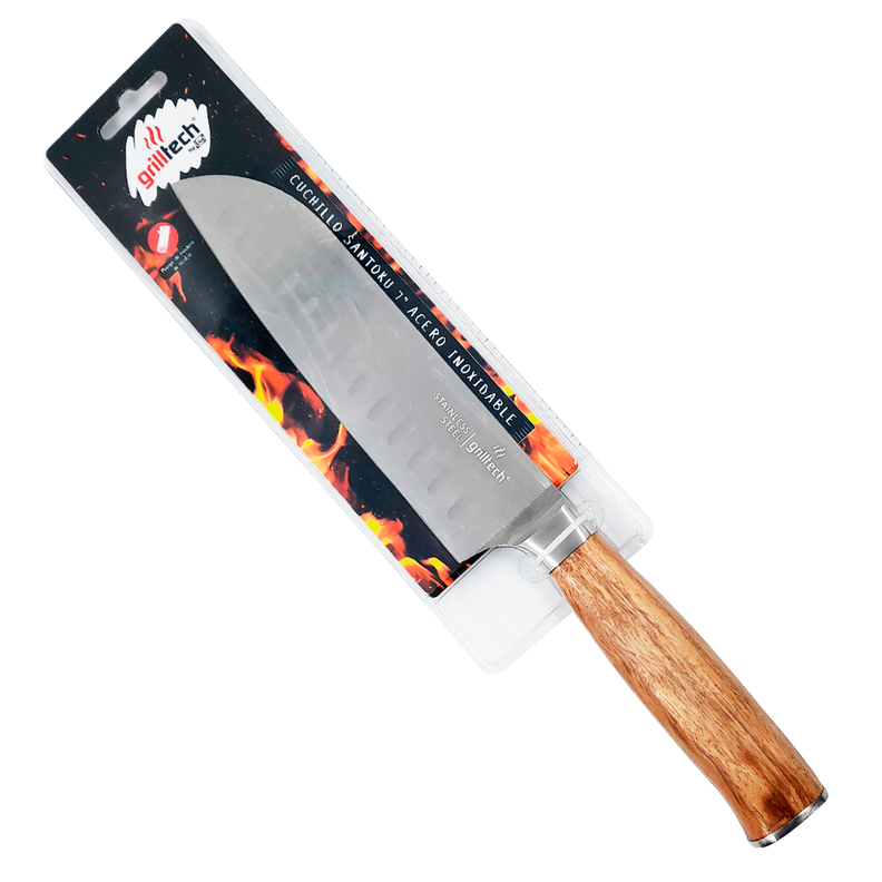 Cuchillo Santoku Blister  Inox-1