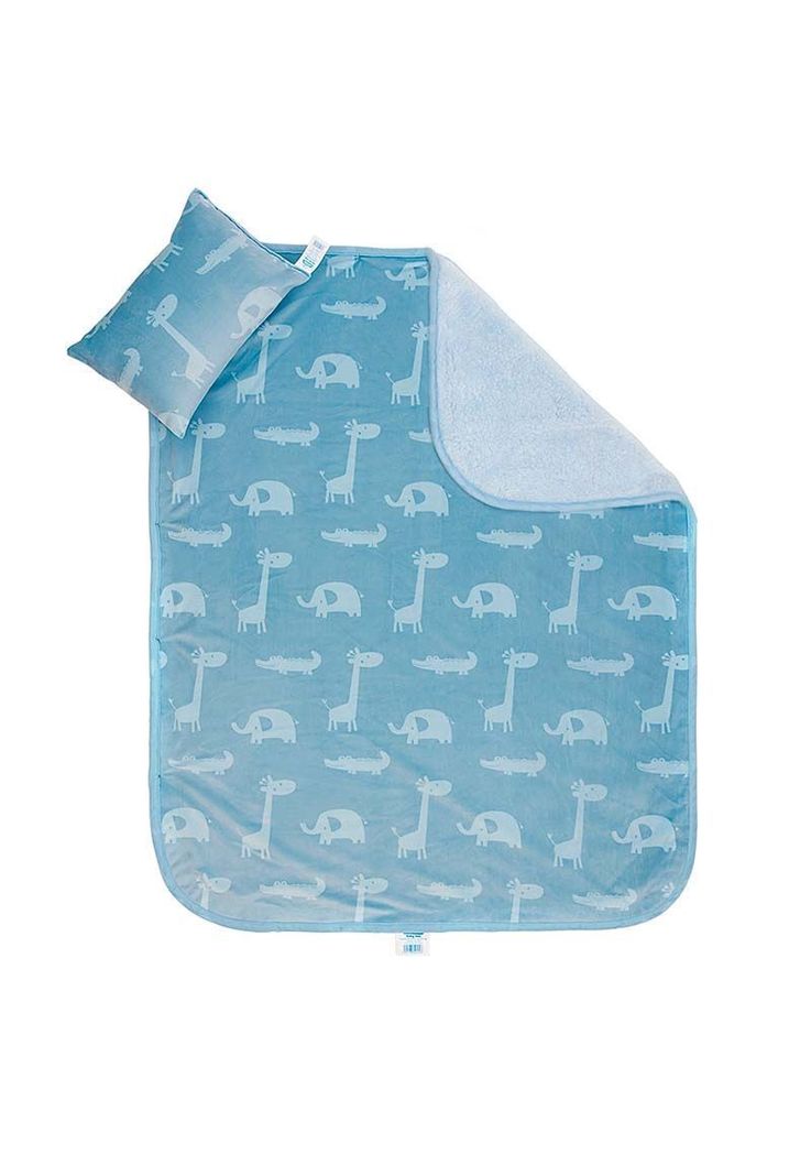 Set de frazada más almohada Sherpa-1